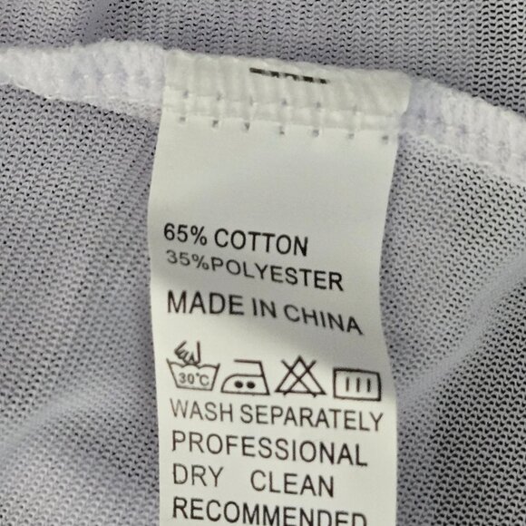 NWOT | 2 Piece White Lace Mesh Button Front Chemise Babydoll Lingerie | 3XL - Picture 5 of 5